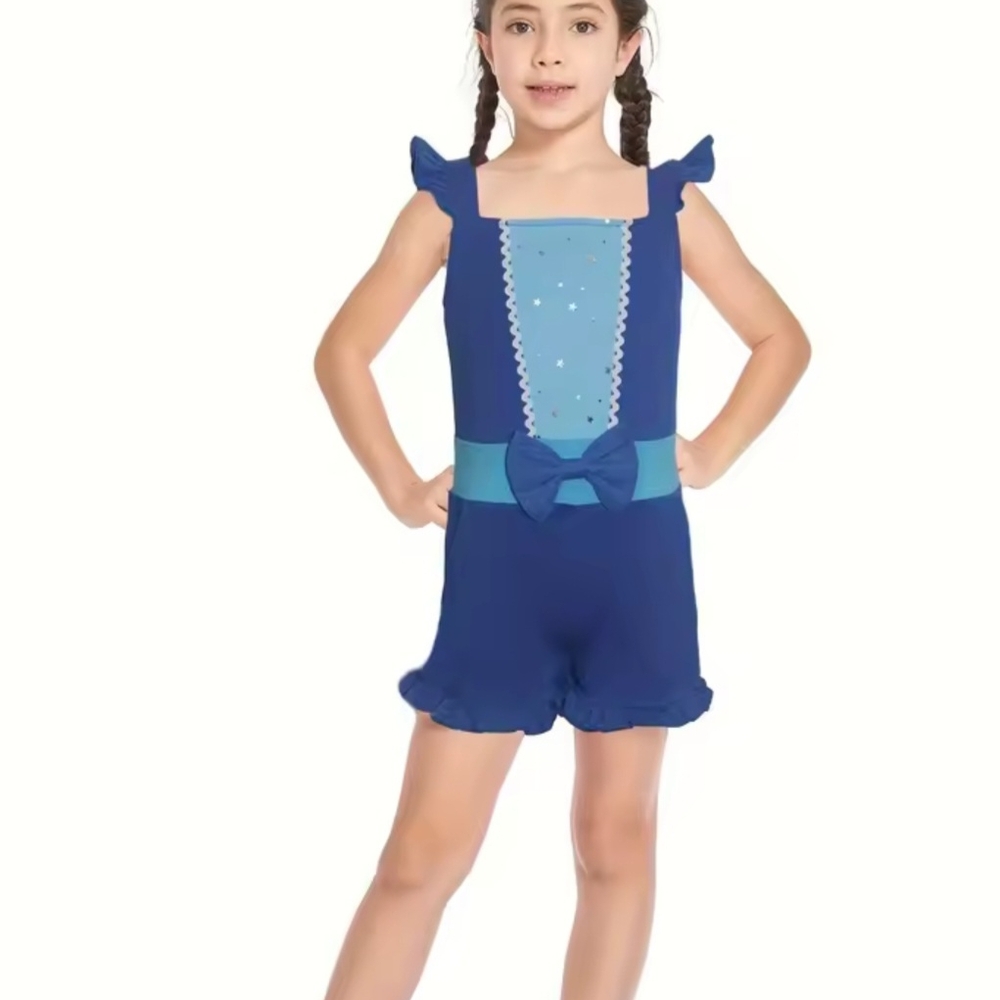 Kids Blue Costume with Bow